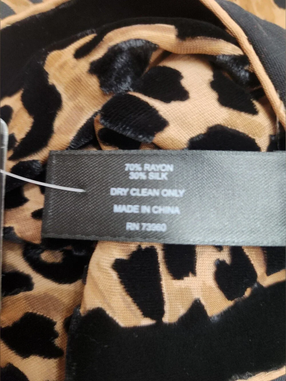 Avenue Plus Size Leopard Print Sheer Burnout Scarf Wrap Trimmed Edge